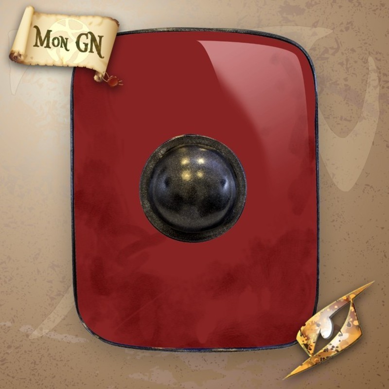 Bouclier de Gladiateur Rouge