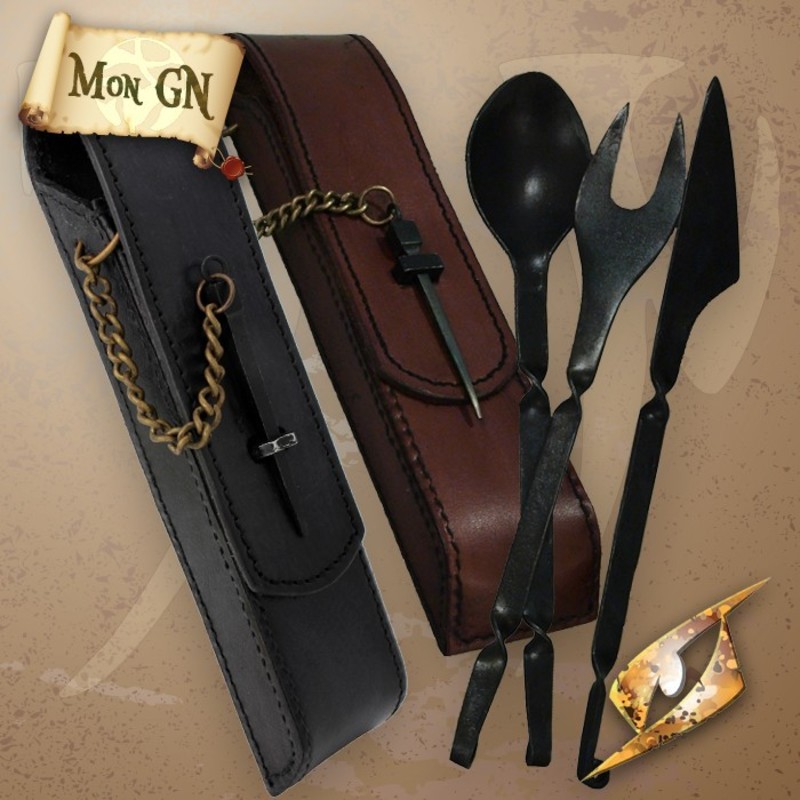  Couverts médiévaux avec étui - Epic Armoury - vue 1