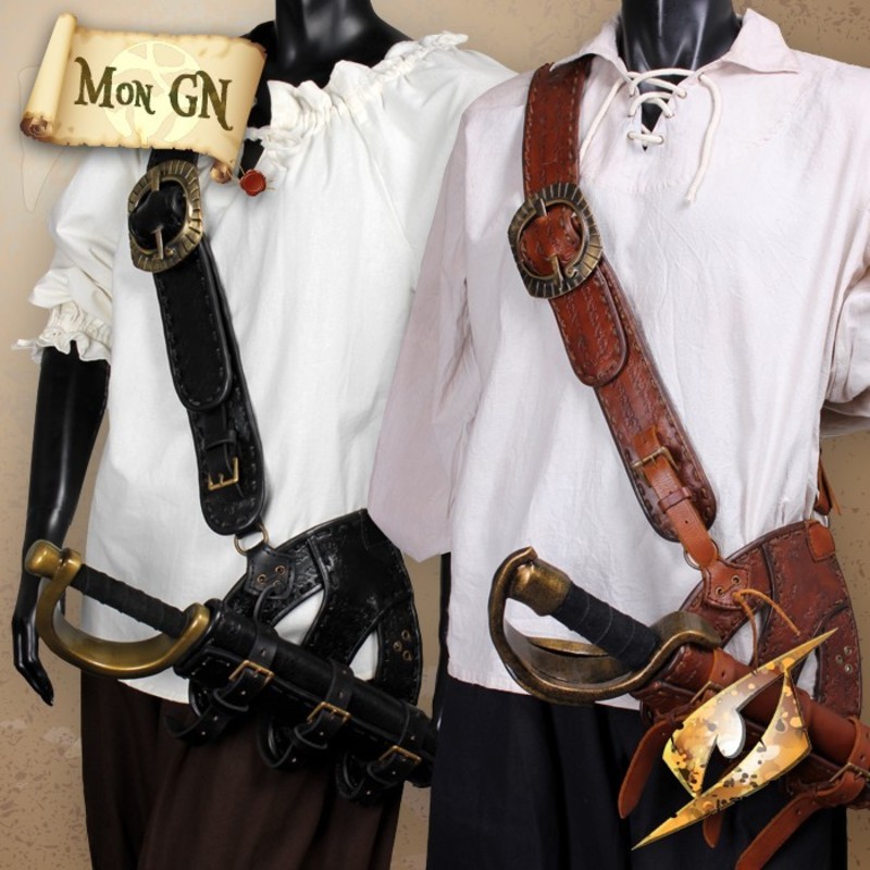  Fourreau Pirate avec baudrier - Epic Armoury - vue 2