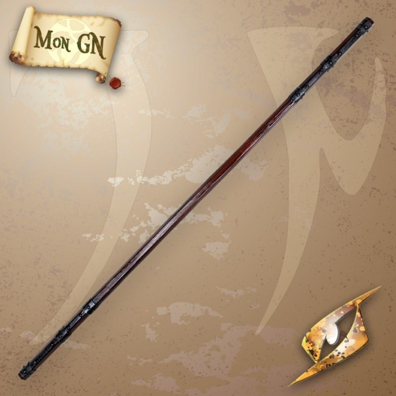 Bâton de bois avec embouts...