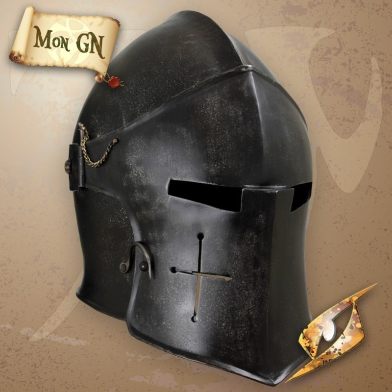 Barbute Sombre à visière