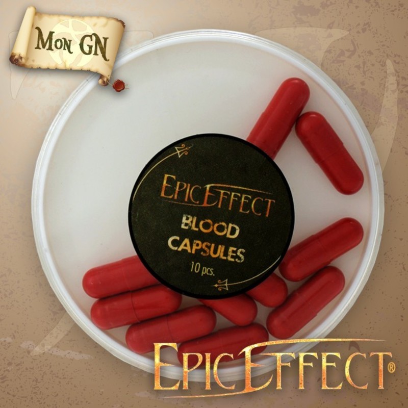 Capsules de faux sang