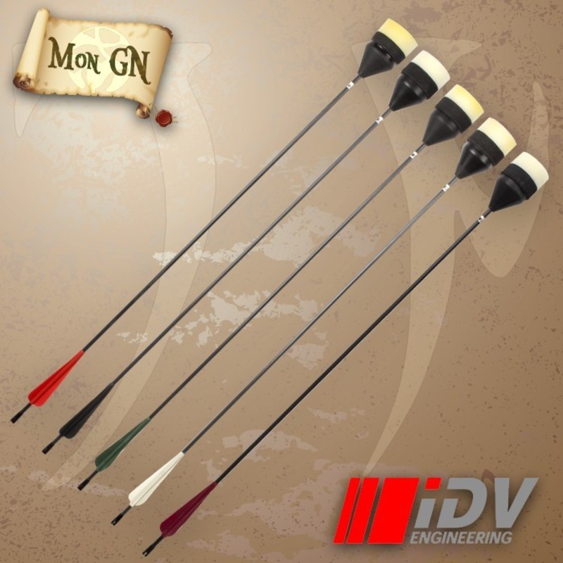 Flèche Noir Tête Plate