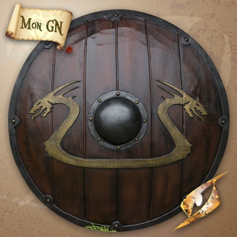  Bouclier Viking Dragon Bronze - Epic Armoury - vue 1