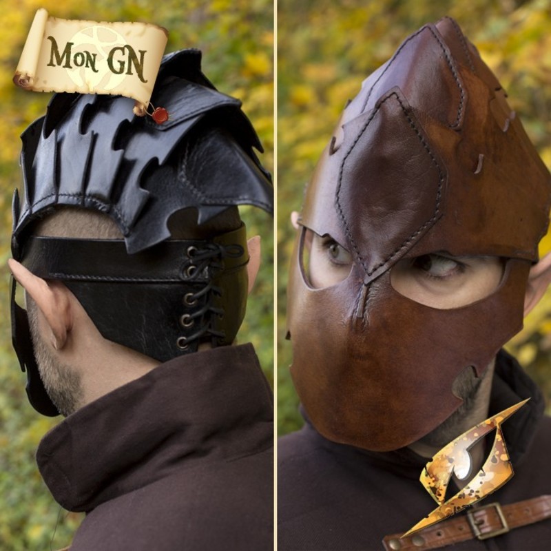 Masque d'Assassin en cuir