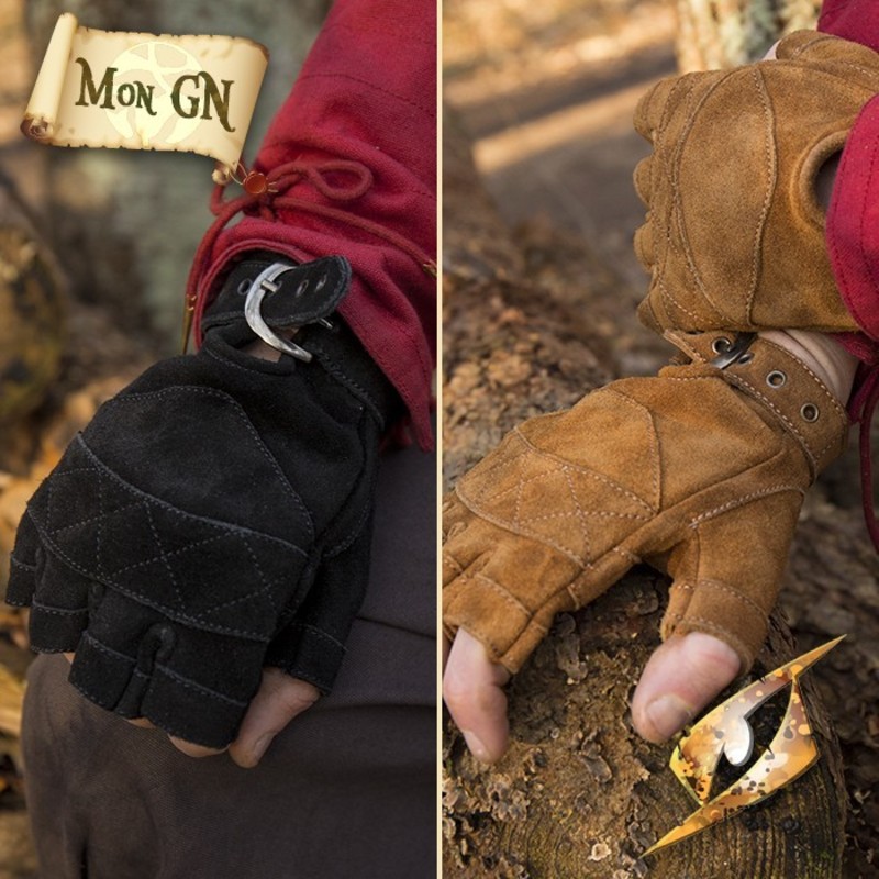  Gants Celtiques en daim - Epic Armoury - vue 2