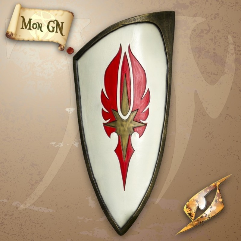  Bouclier elfique rouge - Epic Armoury - vue 1