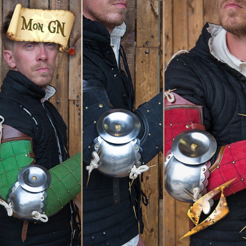 Coudières en métal et...