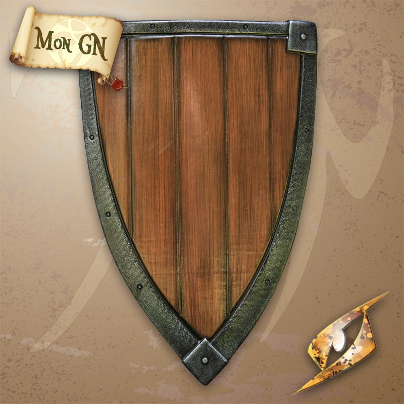  Bouclier de Croisé en Bois - Epic Armoury - vue 1