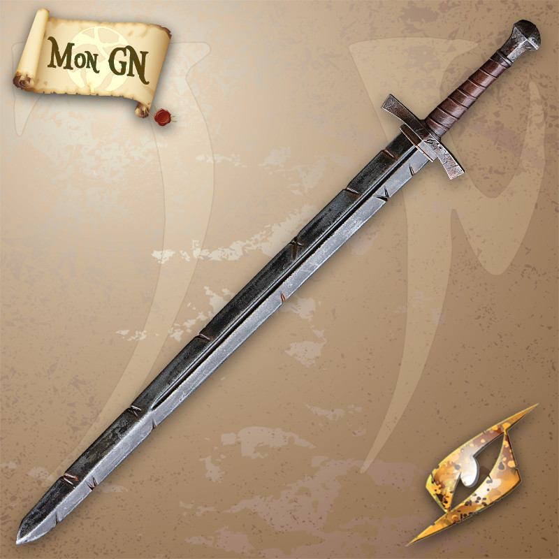 Epée du fantassin ébréchée