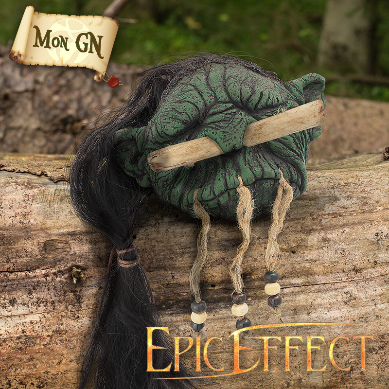 Tête réduite d'Orc