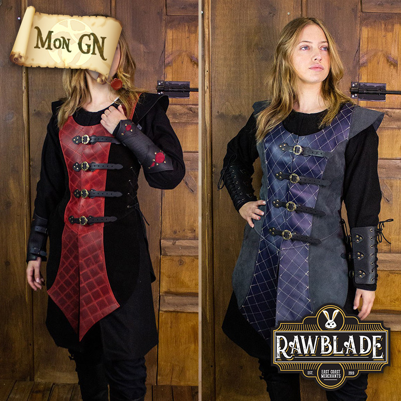 Jerkin en cuir long des...