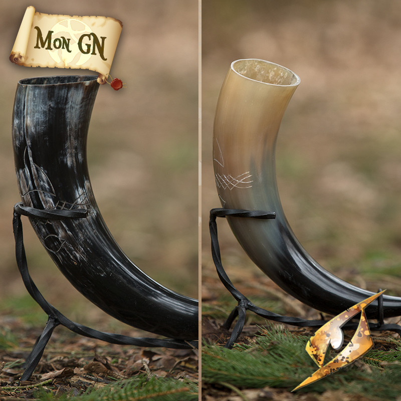 Corne druidique avec support