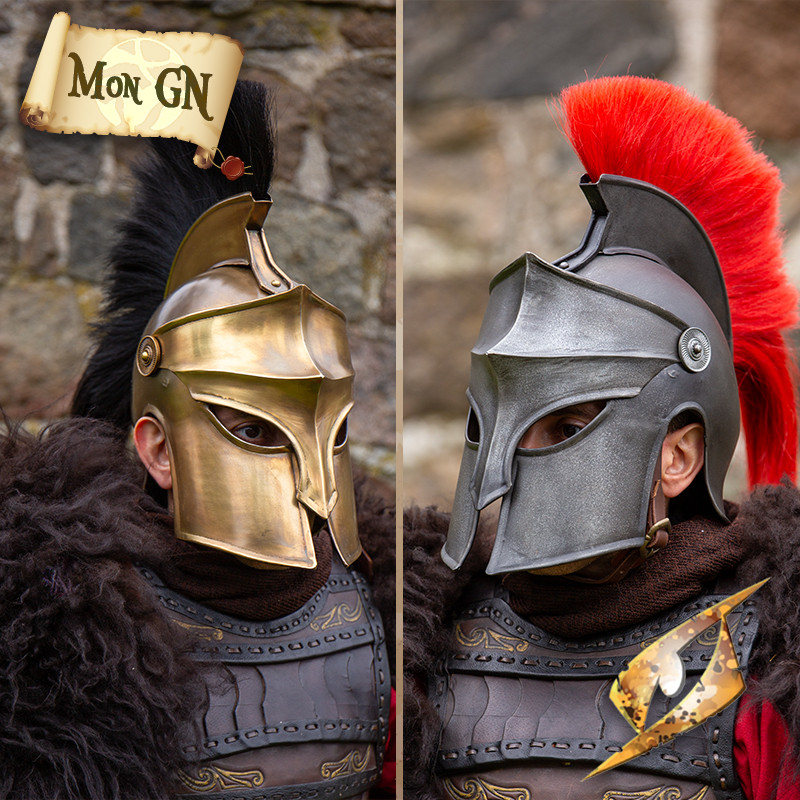 Casque Corinthien avec Plume