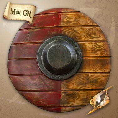  Bouclier Drang en bois peint - Epic Armoury - vue 1