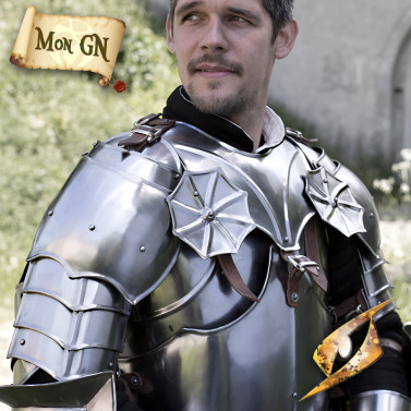 Gorgerin et Spallières Gothiques - vue 1