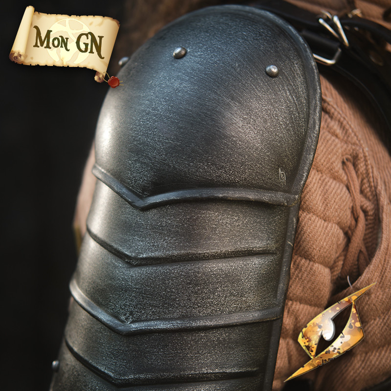 Spallières sombre du Mercenaire - vue 1