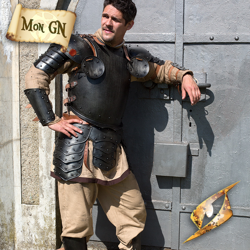 Armure Complète Sombre de Guerrier - vue 1