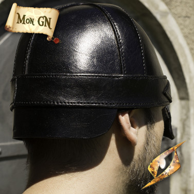 Casque de Guerrier en cuir - vue 4