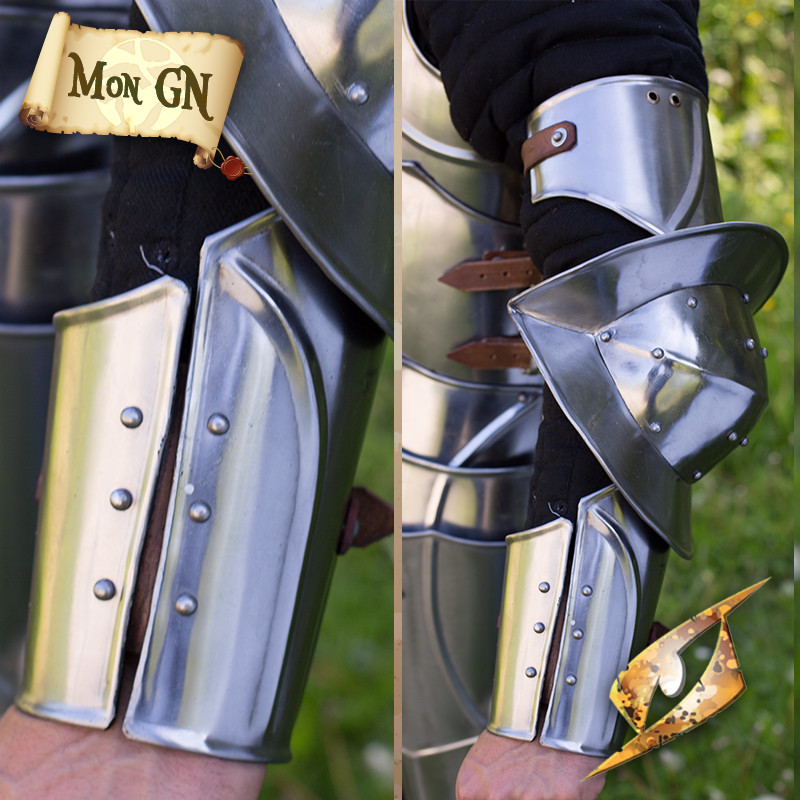 Protections de bras Gothiques - vue 1
