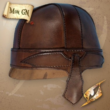 Casque de Guerrier en cuir - vue 9