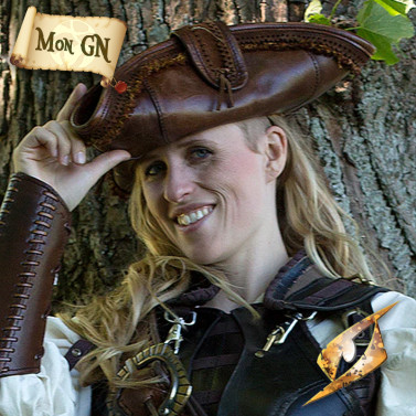 Tricorne en cuir - vue 3