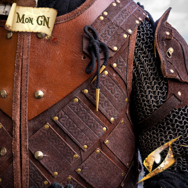  Brigandine Woodsman Suédé - Epic Armoury - vue 12