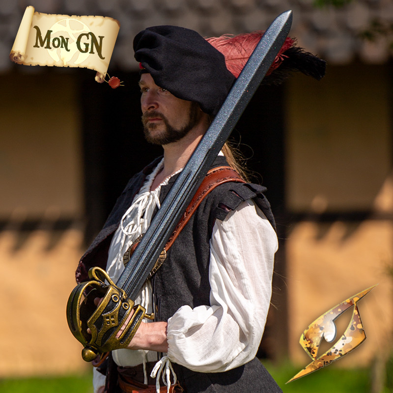  Broadsword à garde panier - Epic Armoury - vue 1
