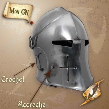 Barbute à visière - Epic Armoury - vue 4
