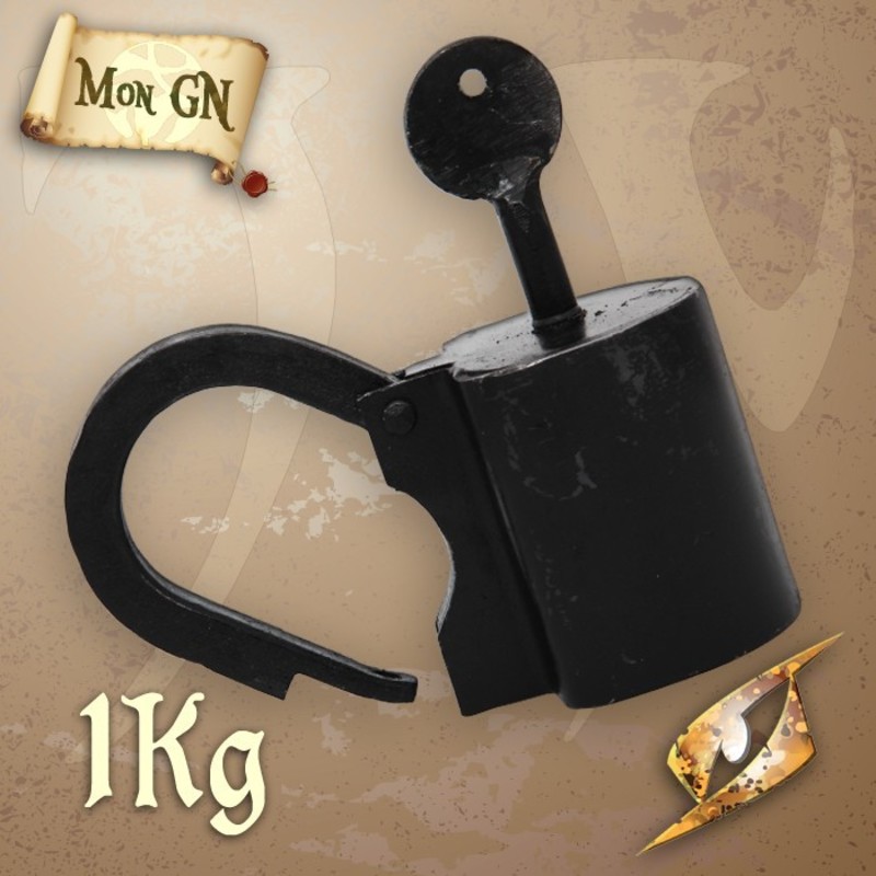  Cadenas en Métal avec Sa Clef - Epic Armoury - vue 1