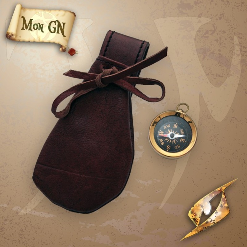  Boussole et étui en cuir - Epic Armoury - vue 1
